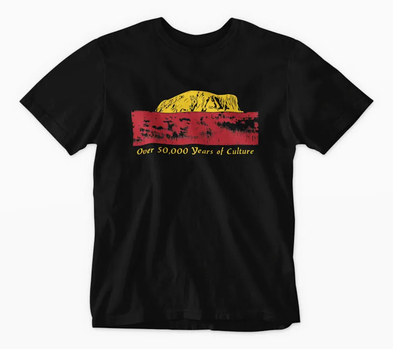 50,000 Years of Culture Aboriginal Pride T-Shirt (Black)