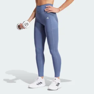 ADIDAS WOMEN'S OPTIME FULL-LENGTH BLUE TIGHTS