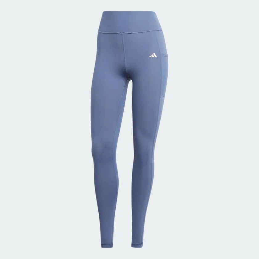 ADIDAS WOMEN'S OPTIME FULL-LENGTH BLUE TIGHTS