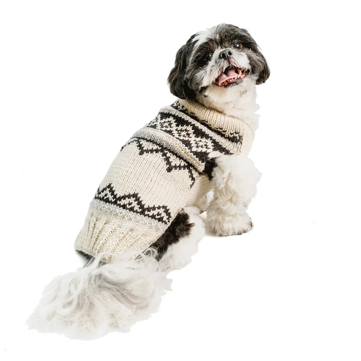 Alpaca Cream Wyatt Dog Sweater XS