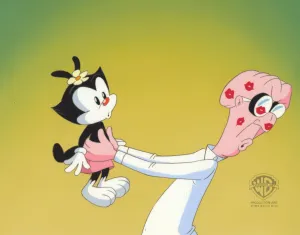 Animaniacs Original Production Cel: Dot and Dr. Scratchansniff