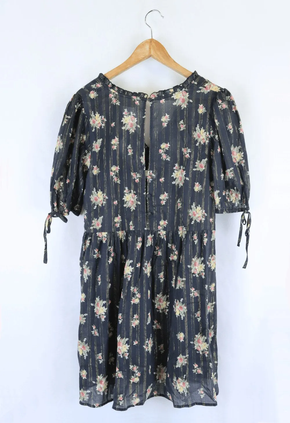 Auguste Black Floral Dress 12