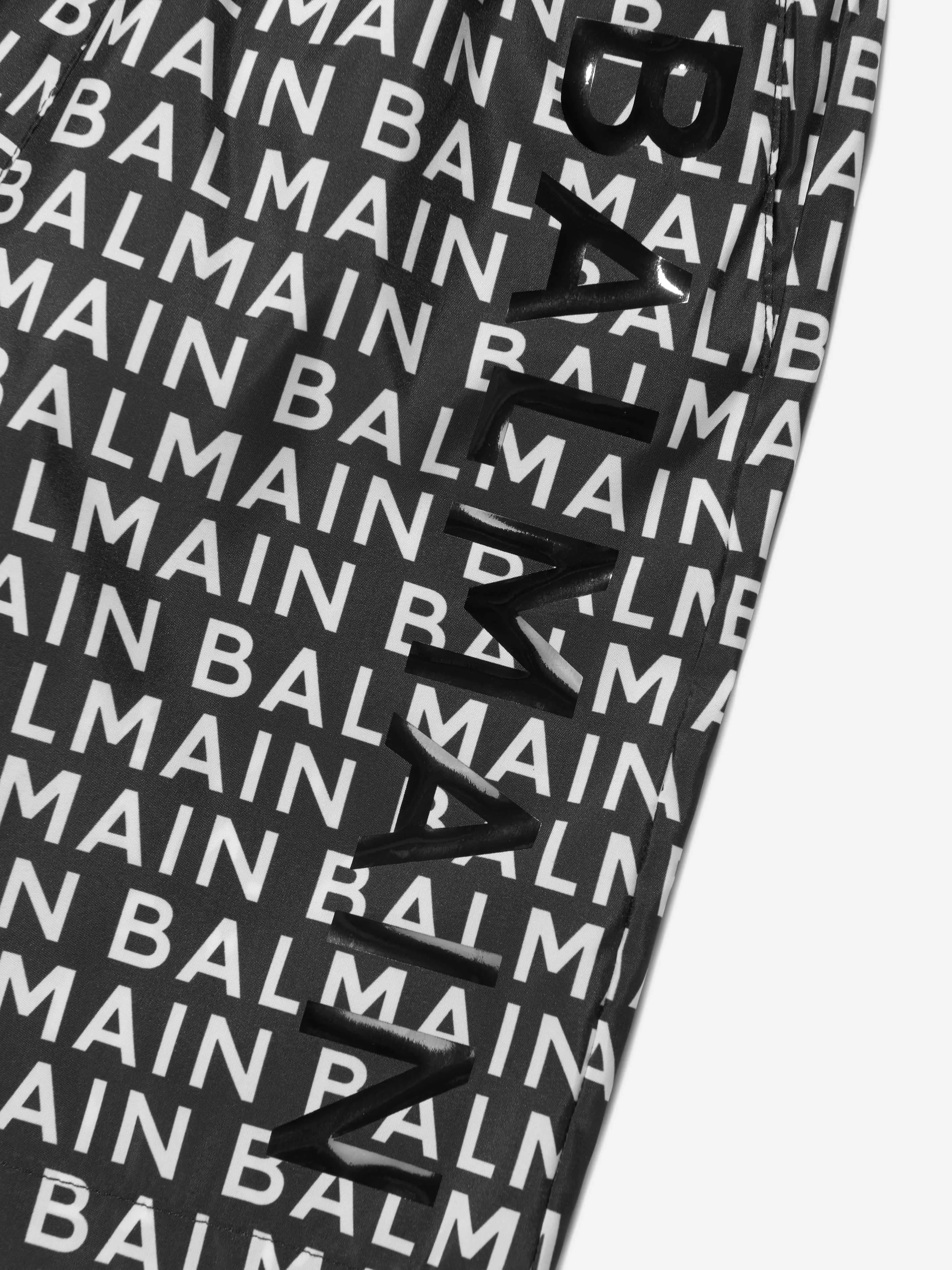 Balmain Boys Logo Print Swim Shorts