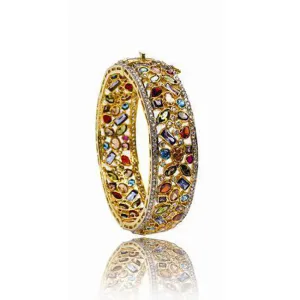 Bangle with Multi Colour Stones