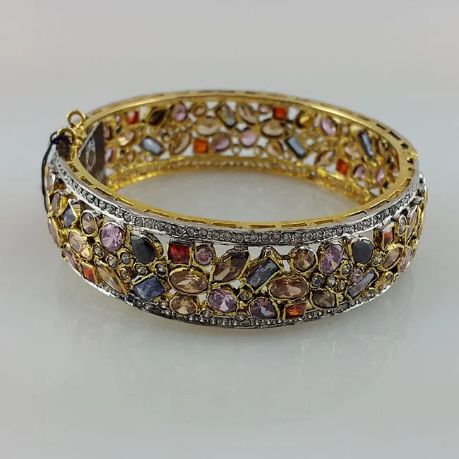 Bangle with Multi Colour Stones