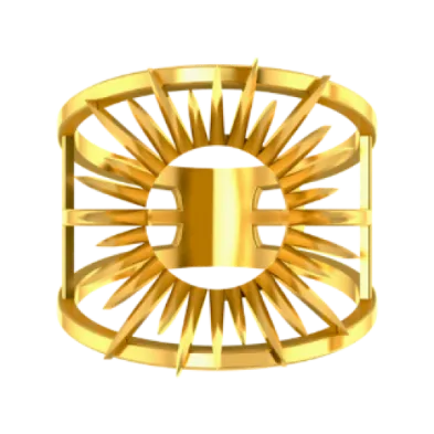 Beautiful And Lightweight 14k Gold Thumb Ring Pc Chandra Jewellers