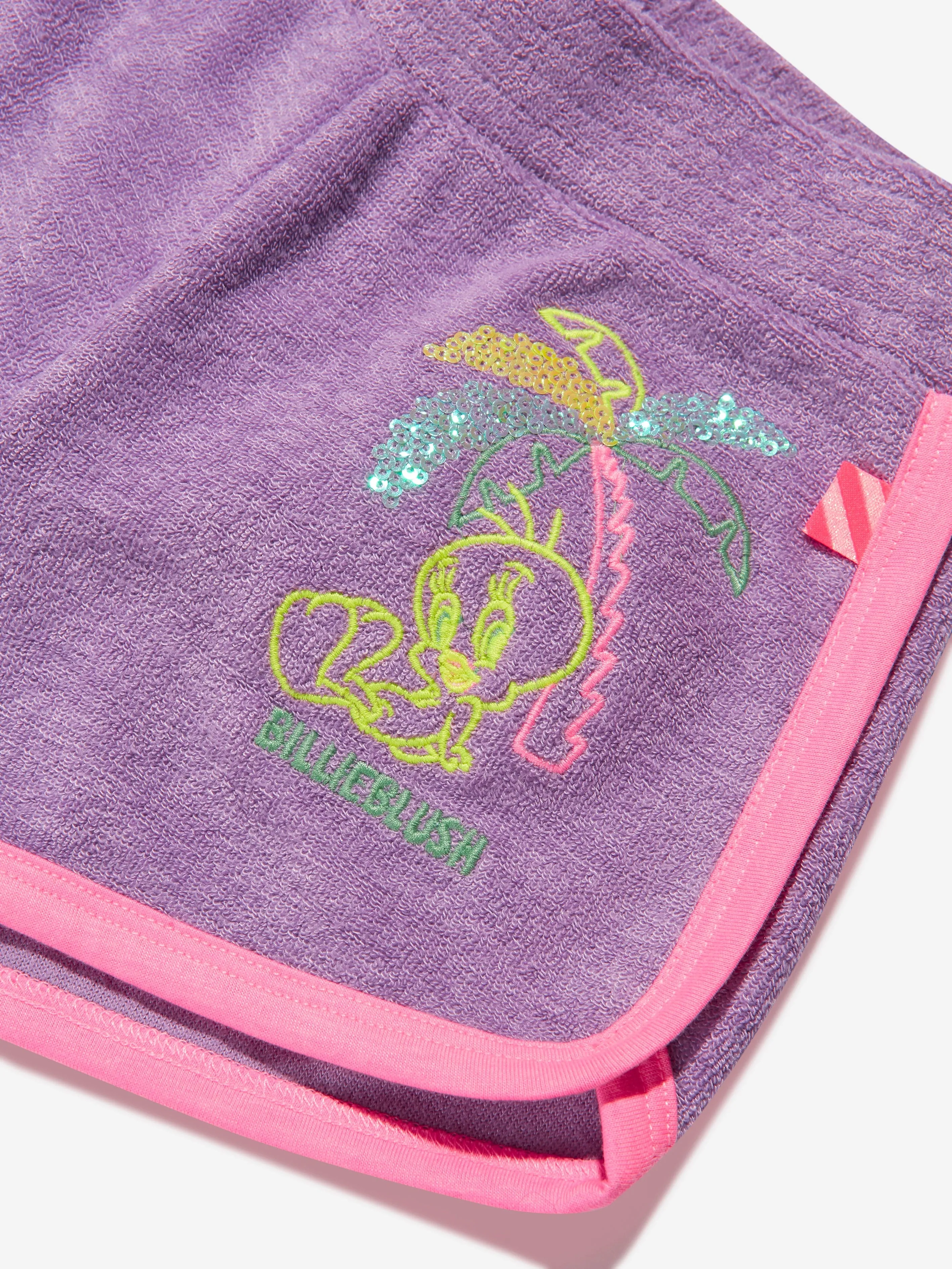 Billieblush Girls Tweety Bird Shorts In Lilac