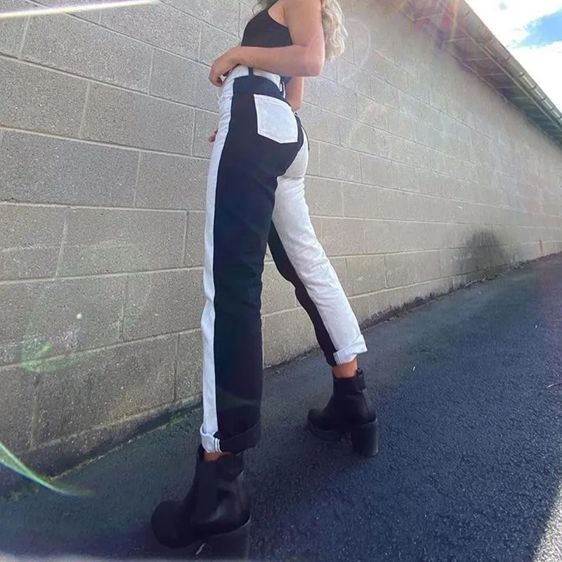 Black And White Jeans