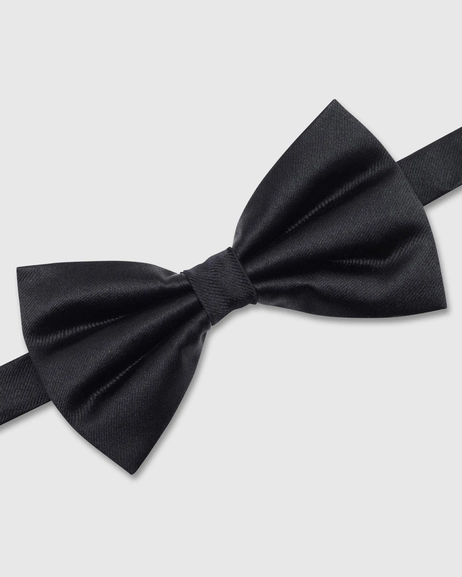 Black Solid Bow Tie - Tarmar