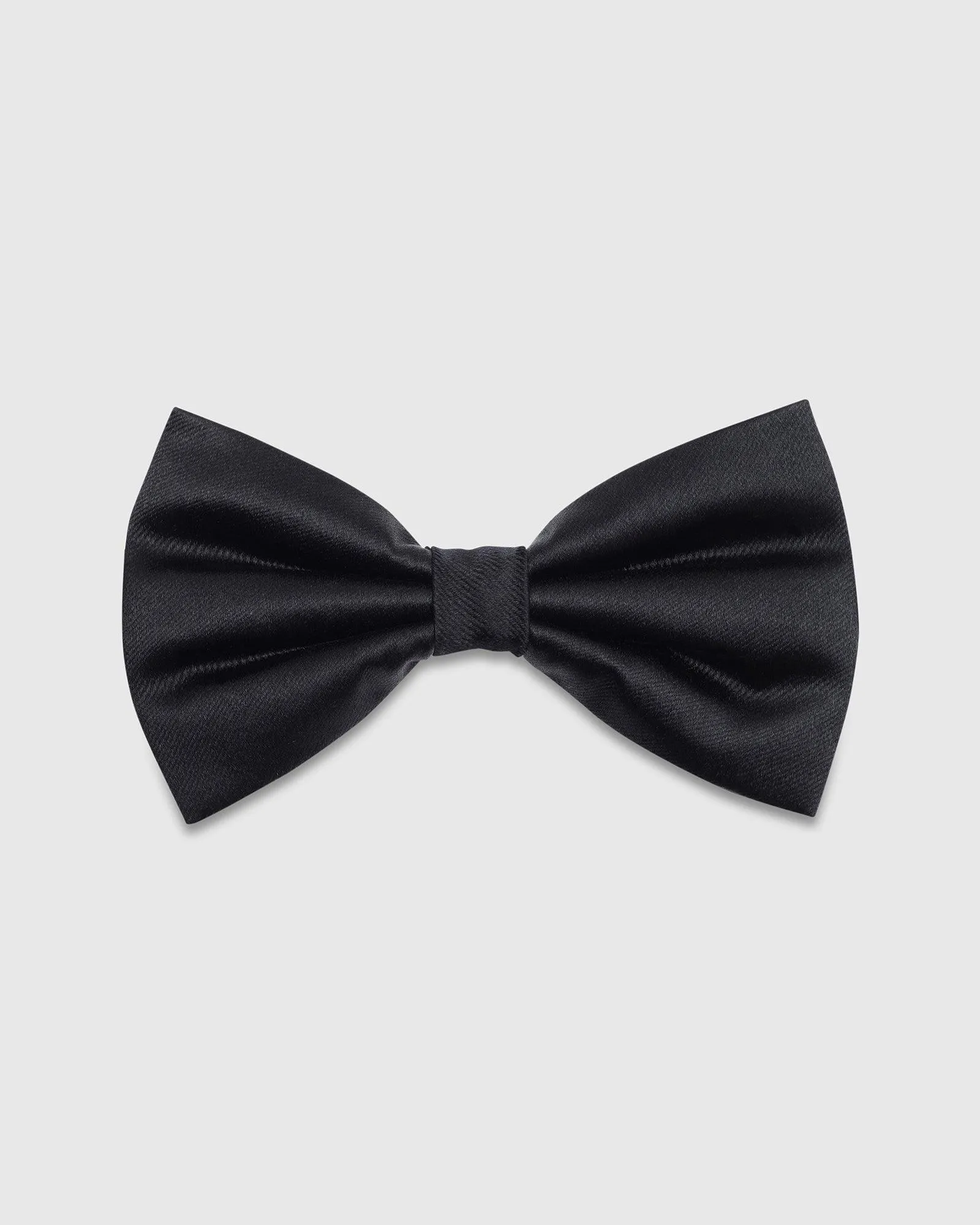 Black Solid Bow Tie - Tarmar