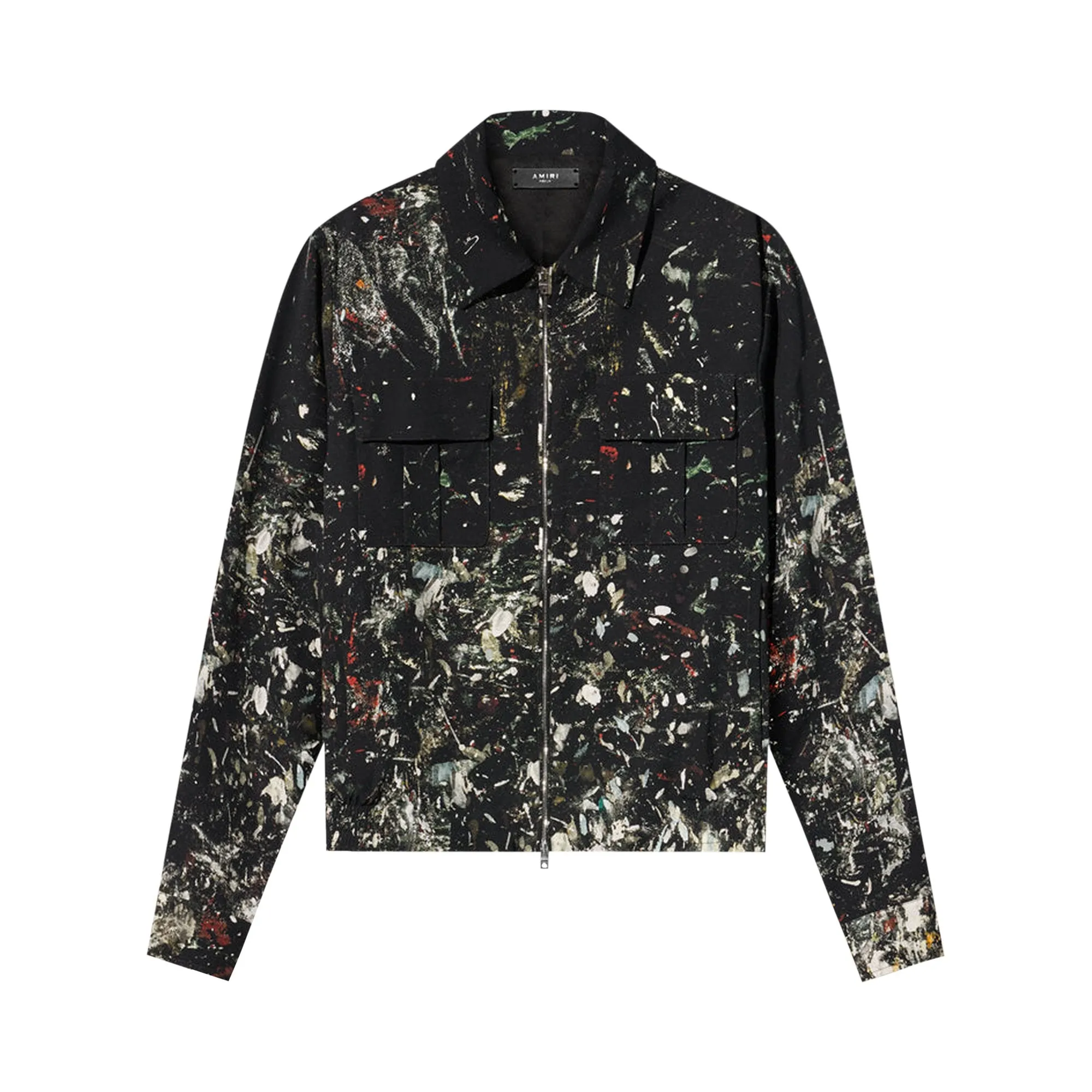 Blouson Amiri Paint Splatter, color Black