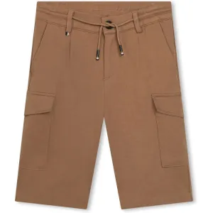 Boys Brown Cargo Shorts