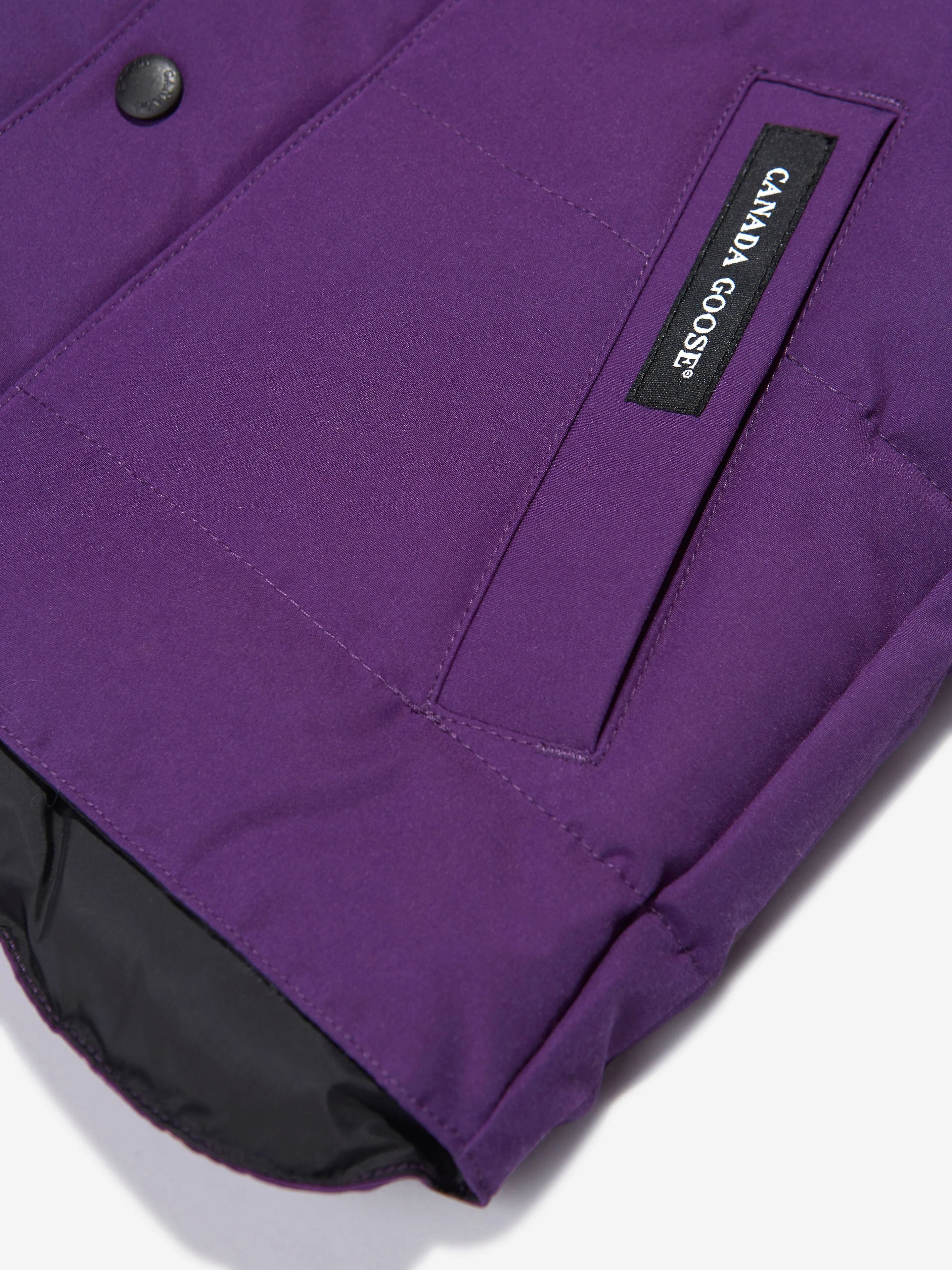 Canada Goose Kids Down Padded Vanier Vest in Purple