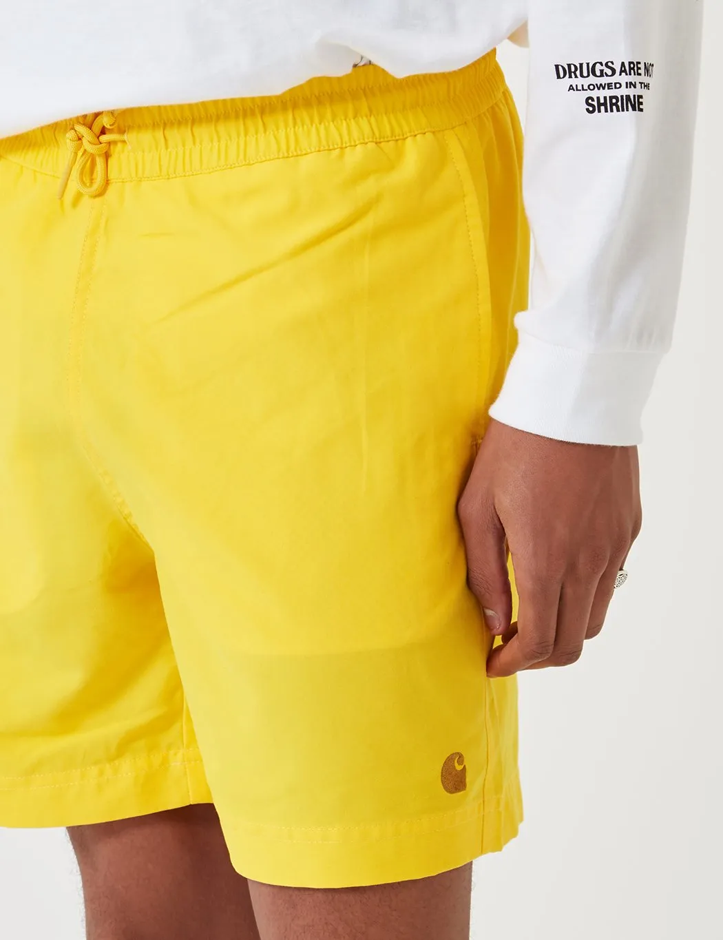 Carhartt-WIP Chase Swim Shorts - Primula Yellow