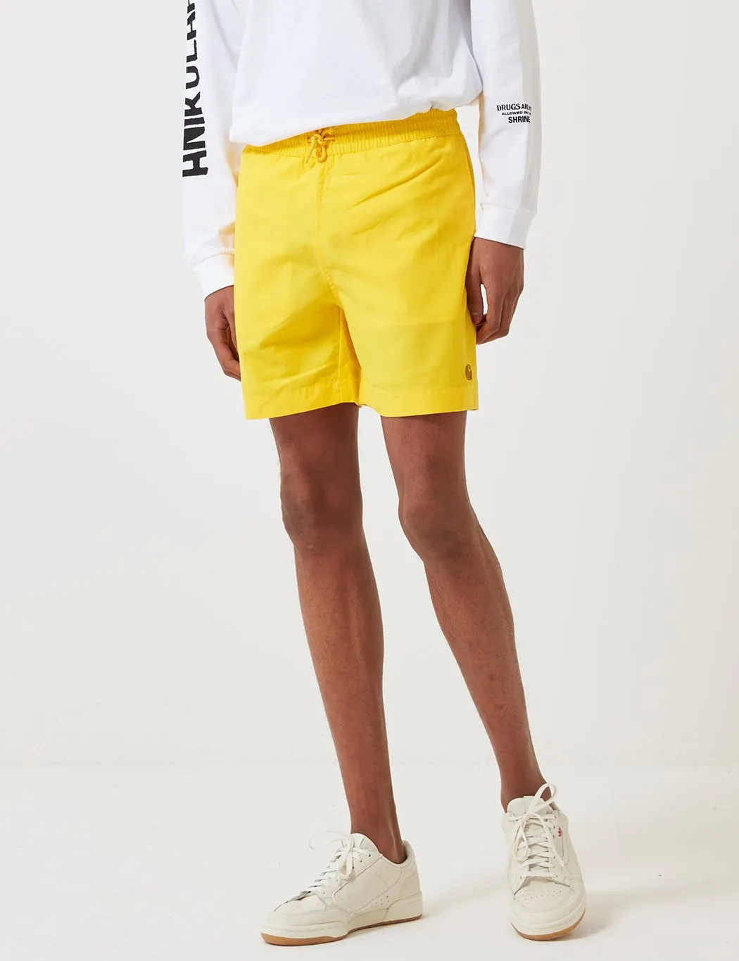 Carhartt-WIP Chase Swim Shorts - Primula Yellow