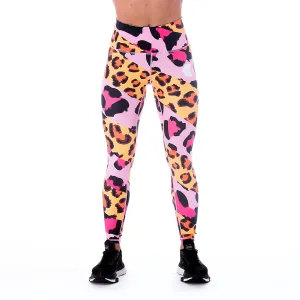 Cheetarah Leggings Pink/Yellow