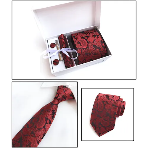 Classy Men Box - Red Paisley