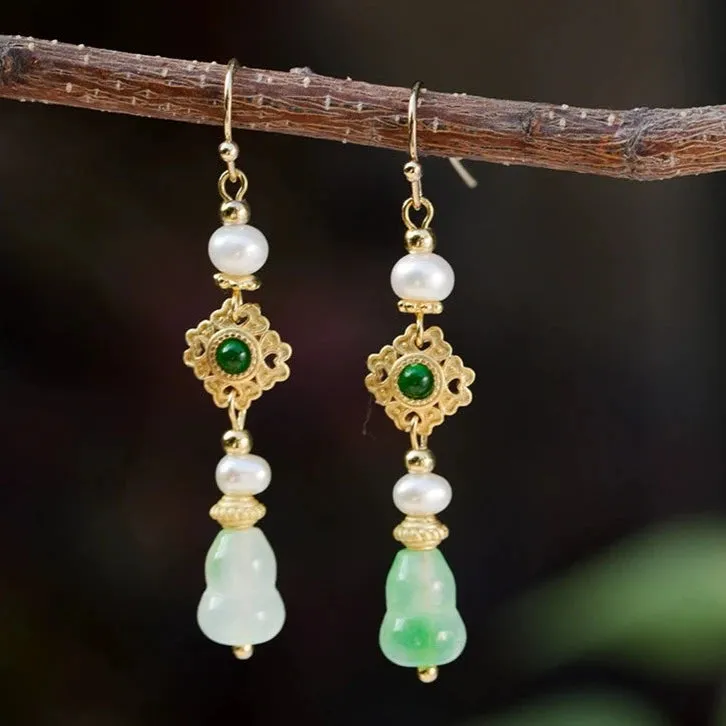 Dangle Earrings: Little Gourds