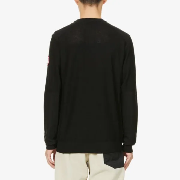 Dartmouth Canada Goose Wool Jumper, Black