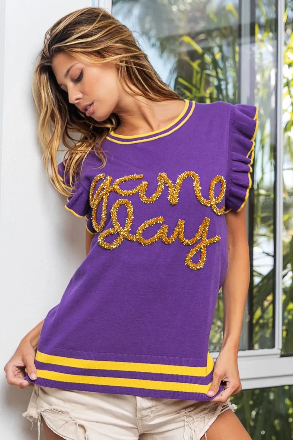 Game Day Sleeveless Sweater