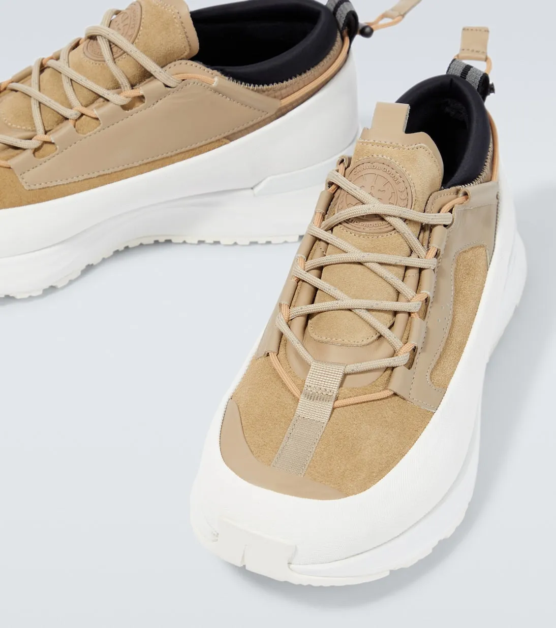 Glacier Canada Goose leather sneakers, beige