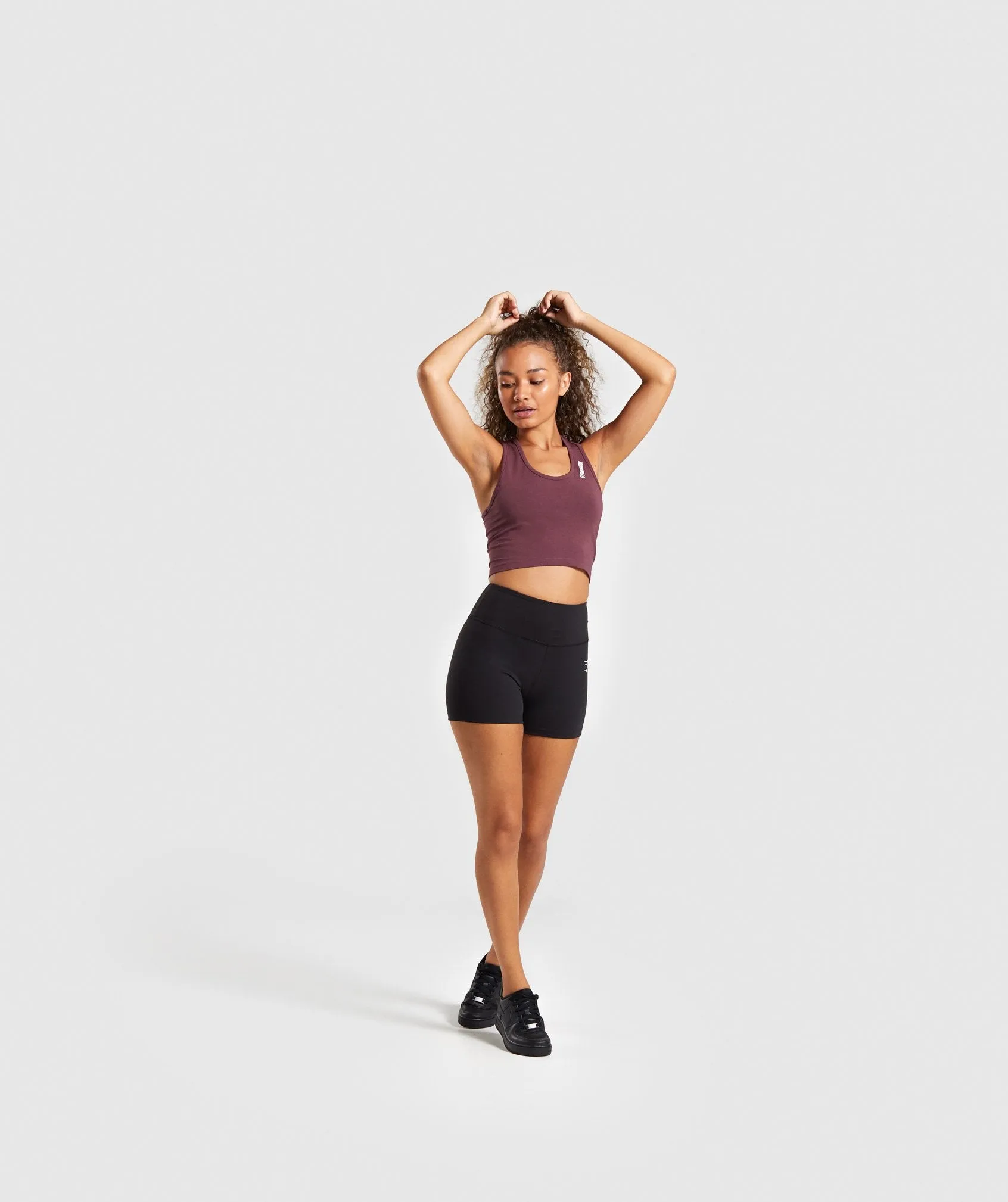 Gymshark Ark Crop Top - Berry Red