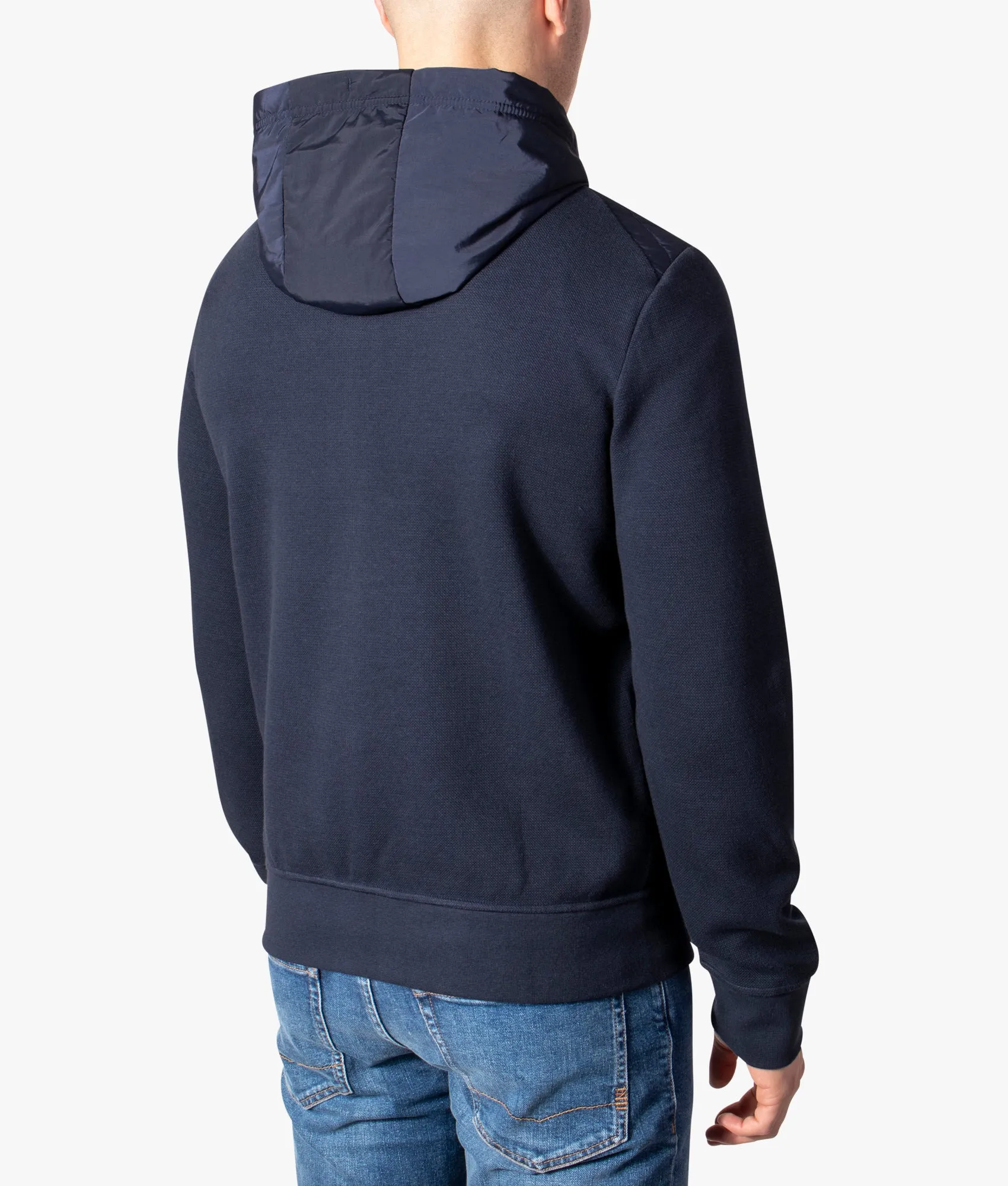 Hybrid Zip Through Hoodie