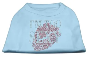 I'm Too Sexy Rhinestone Shirts Baby Blue XL (16)