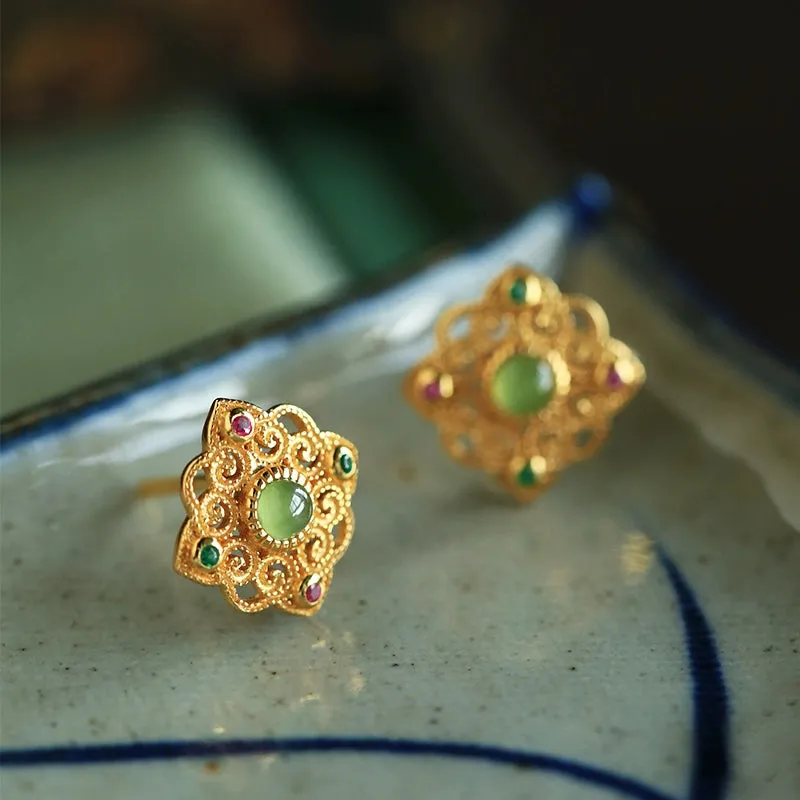 Jade Earrings: Tang Dynasty