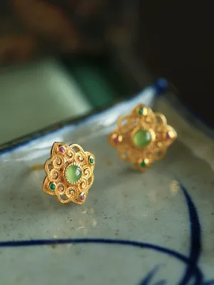 Jade Earrings: Tang Dynasty