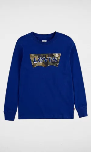 Kids Levi's Long Sleeve T-shirt  (Army Logo)