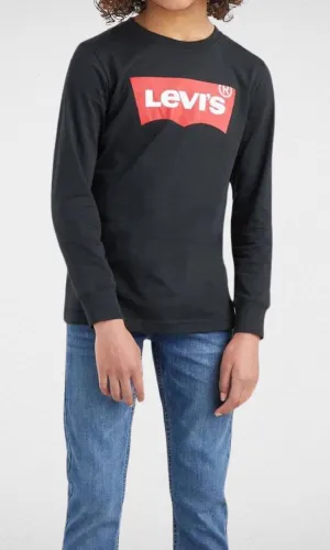 Kids Levi's Long Sleeve T-shirt  (Black)