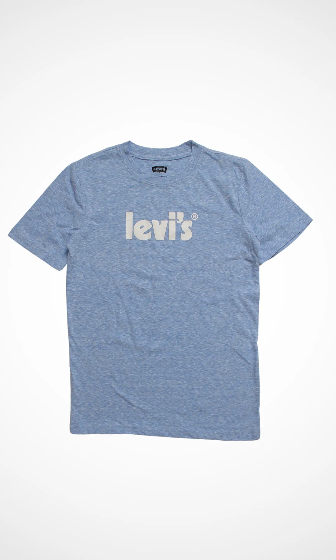 Kids Levi's Short Sleeve T-shirt (Baby Blue White Logo)