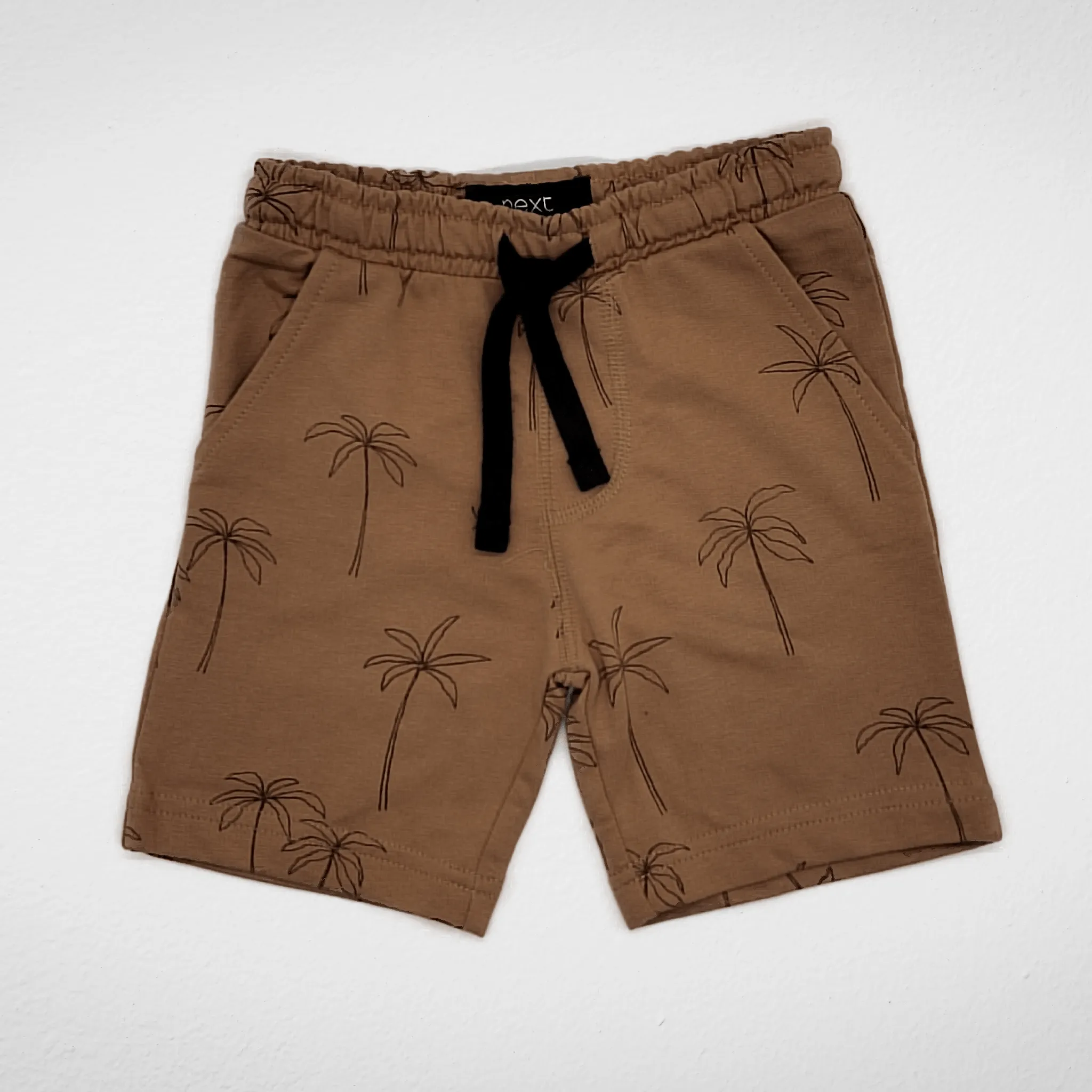 Kids Short - NEXT - Beige & Palm (بواقي تصدير)