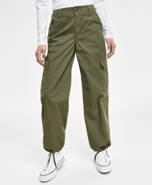 Levi's '94 Women's Baggy Cotton High Rise Cargo Pants Green