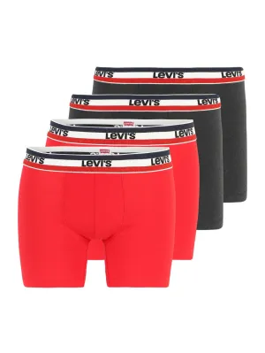 LEVIS boxer briefs, anthracite/red