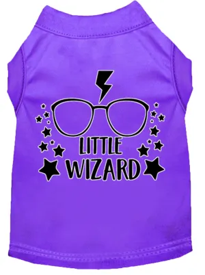 Little Wizard Screen Print Dog Shirt Purple Xxxl