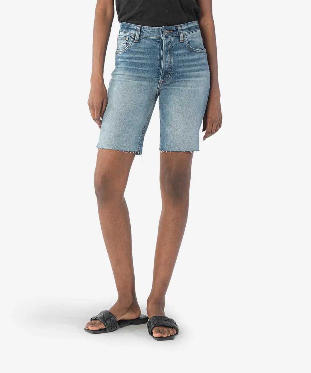 MARGOT HIGH RISE LONG SHORT (POSITIVE WASH)