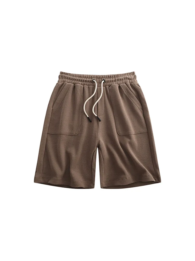 Men'S Weaving Cropped Shorts