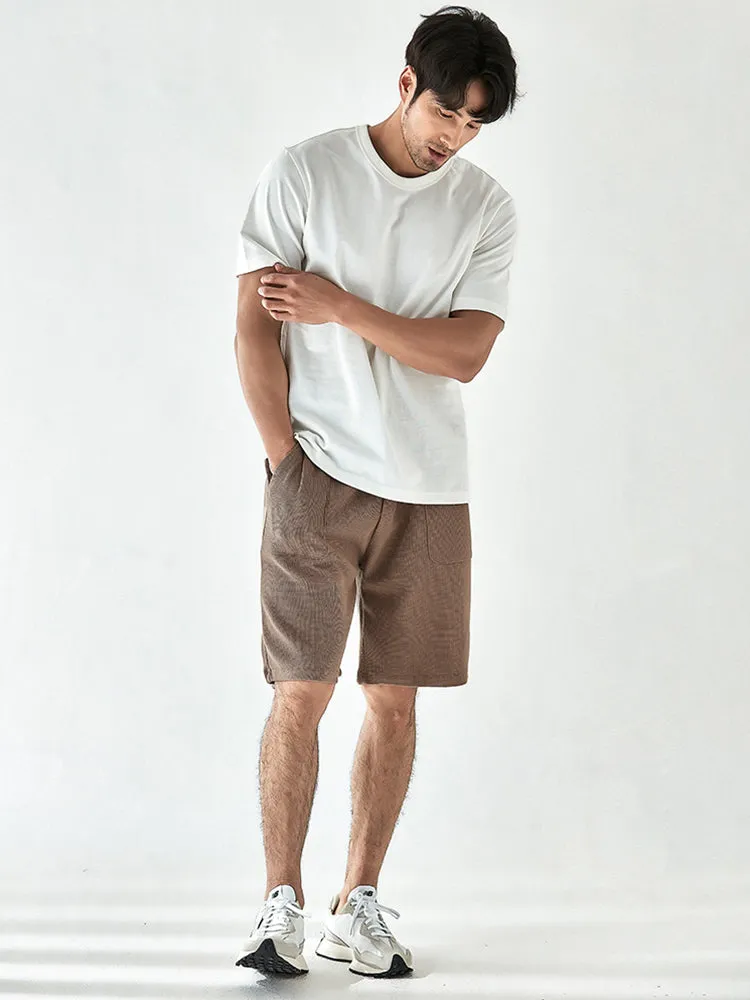 Men'S Weaving Cropped Shorts