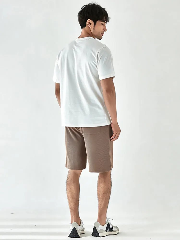 Men'S Weaving Cropped Shorts