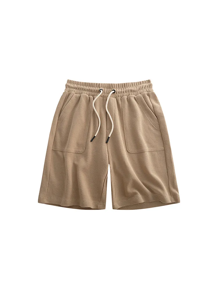 Men'S Weaving Cropped Shorts