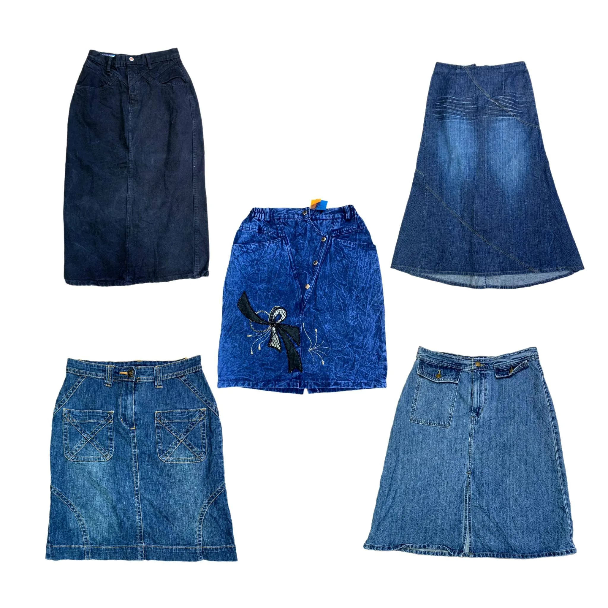 Paris Blues Denim Mid & Maxi Skirts , (RX-143)