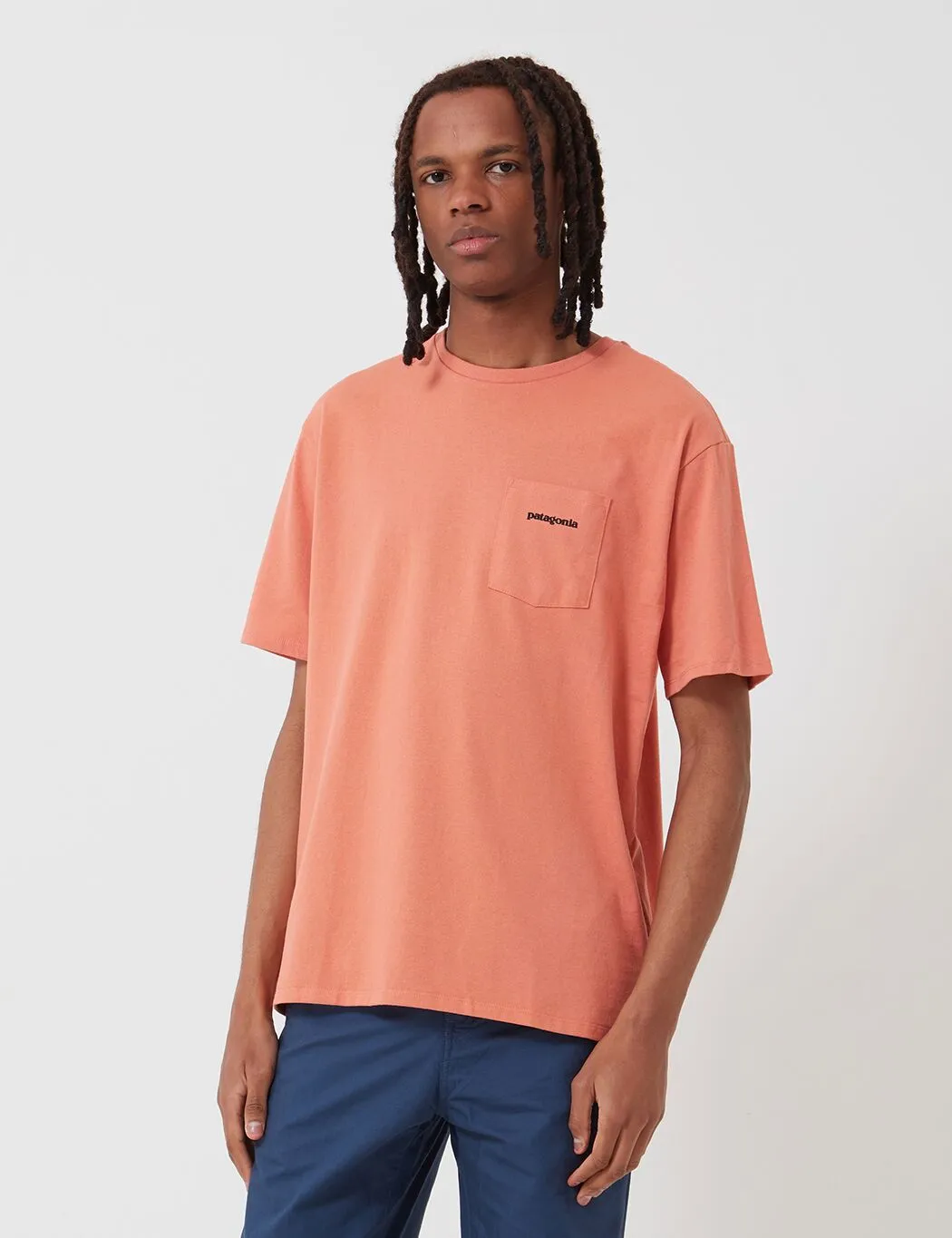 Patagonia P-6 Logo Pocket Responsibili-Tee T-Shirt - Mellow Melon