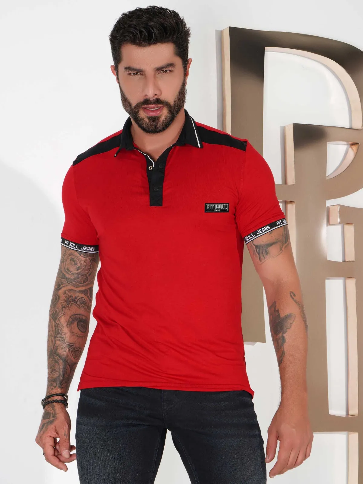 Pit Bull Jeans Men's Polo Shirt 79249