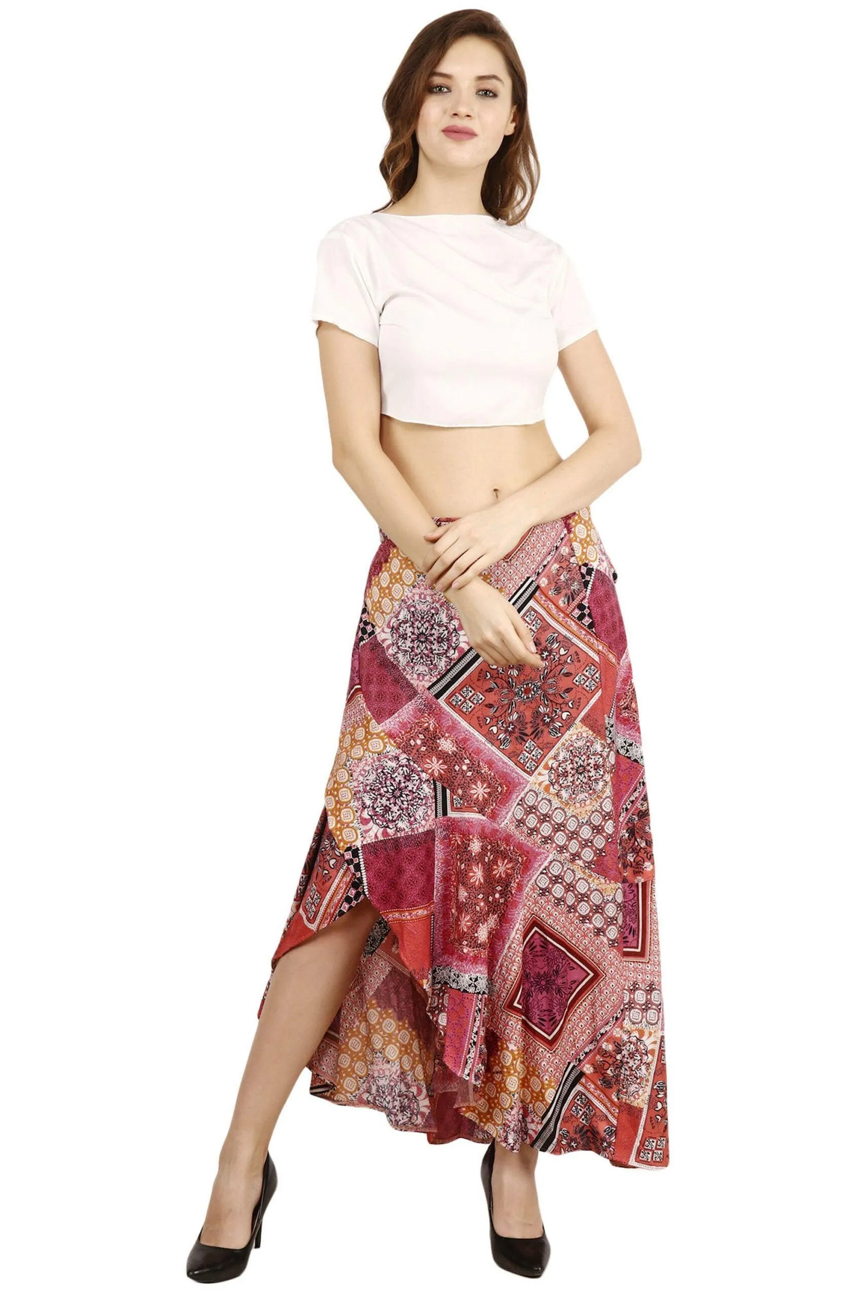 Rangoli Printed Wrap Around Skirt