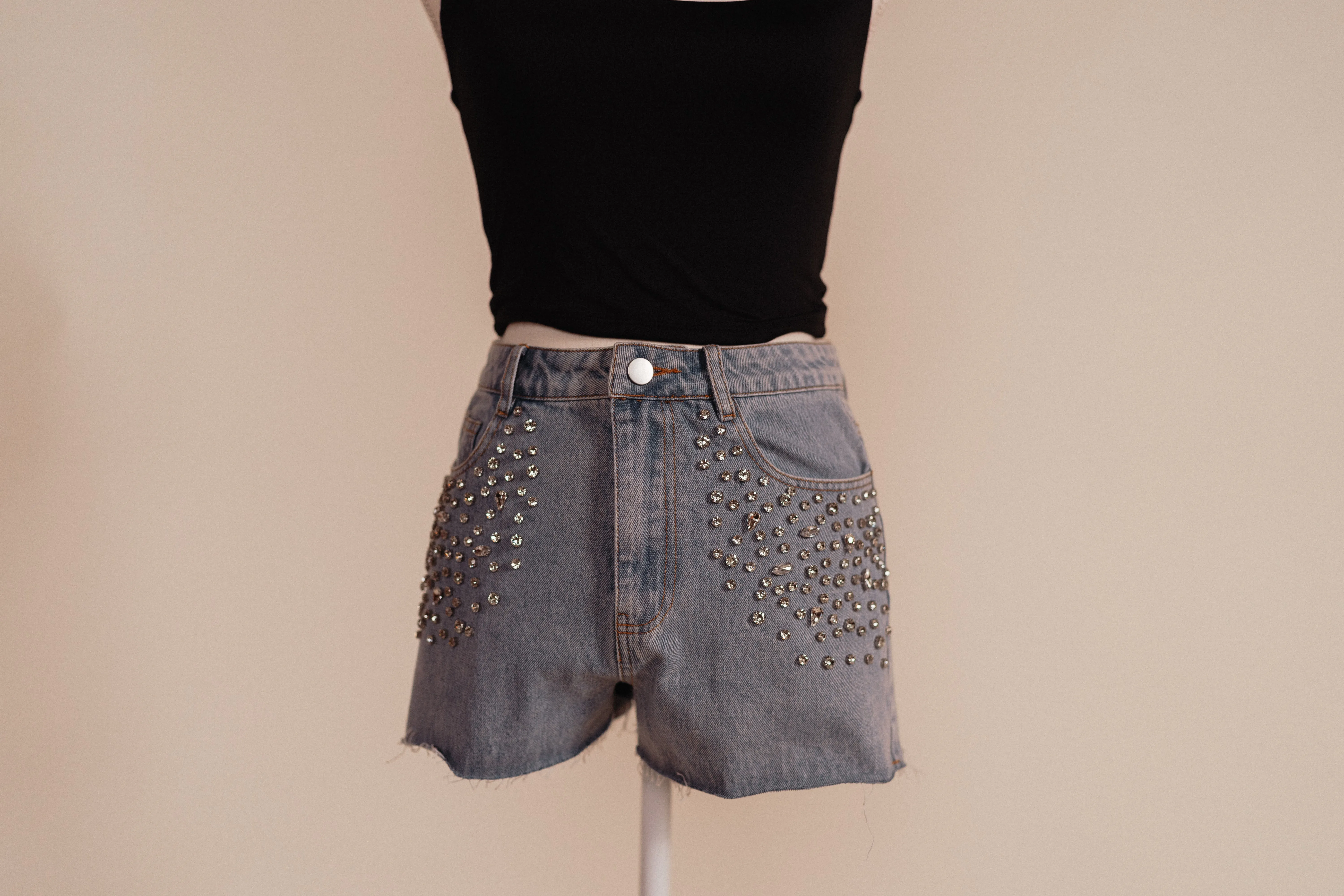 Rhinestone Princess Shorts