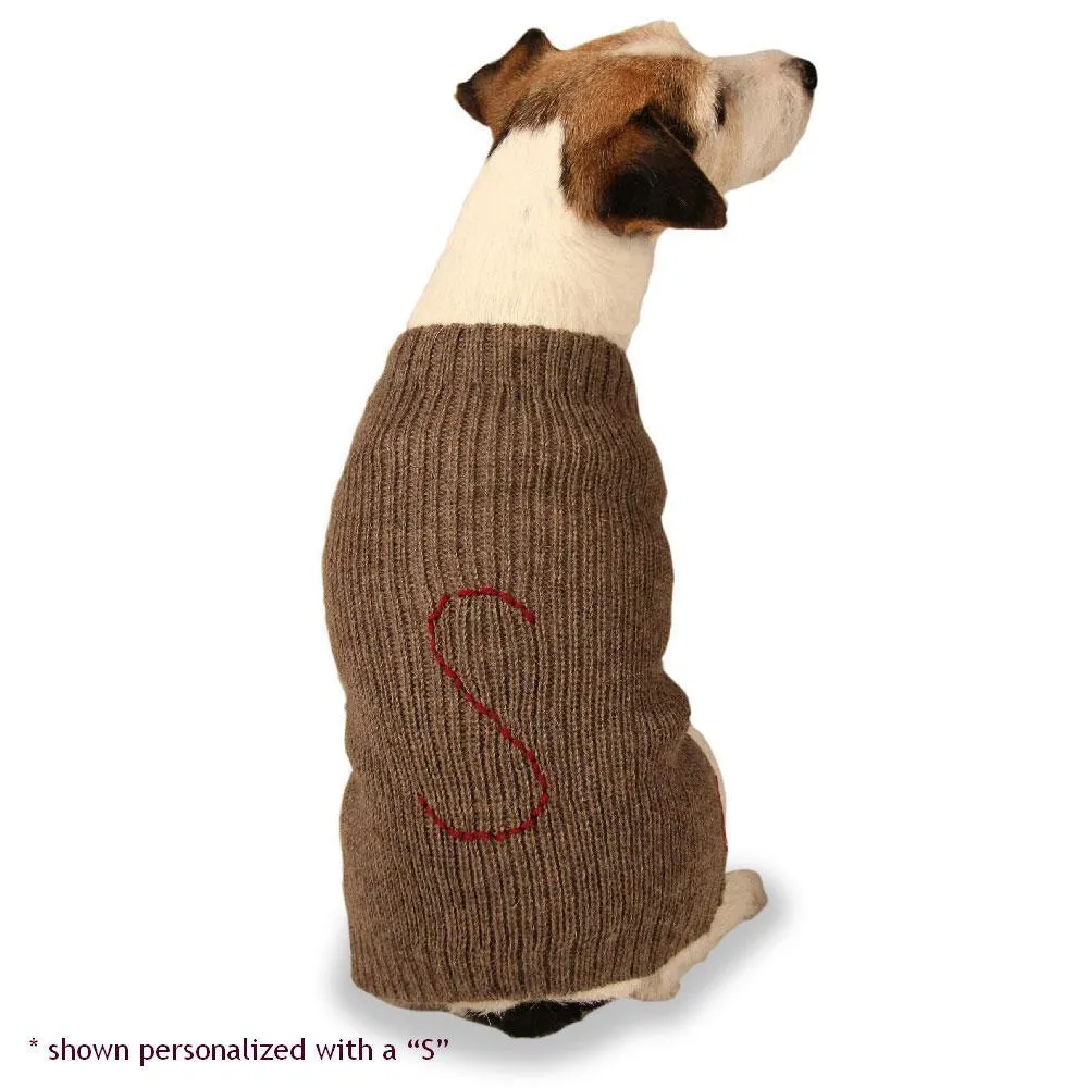 Ribbed Dog Sweater Natural