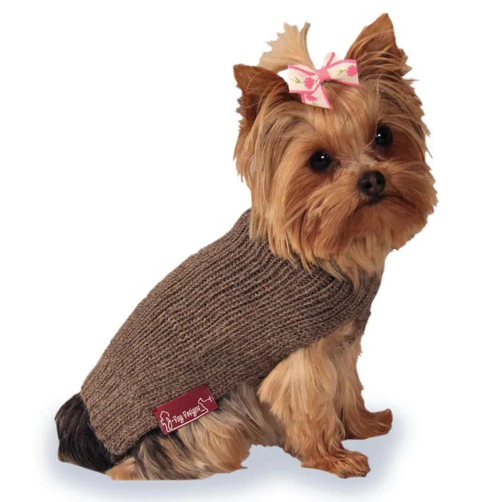 Ribbed Dog Sweater Natural