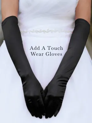 Satin Above the Elbow Gloves